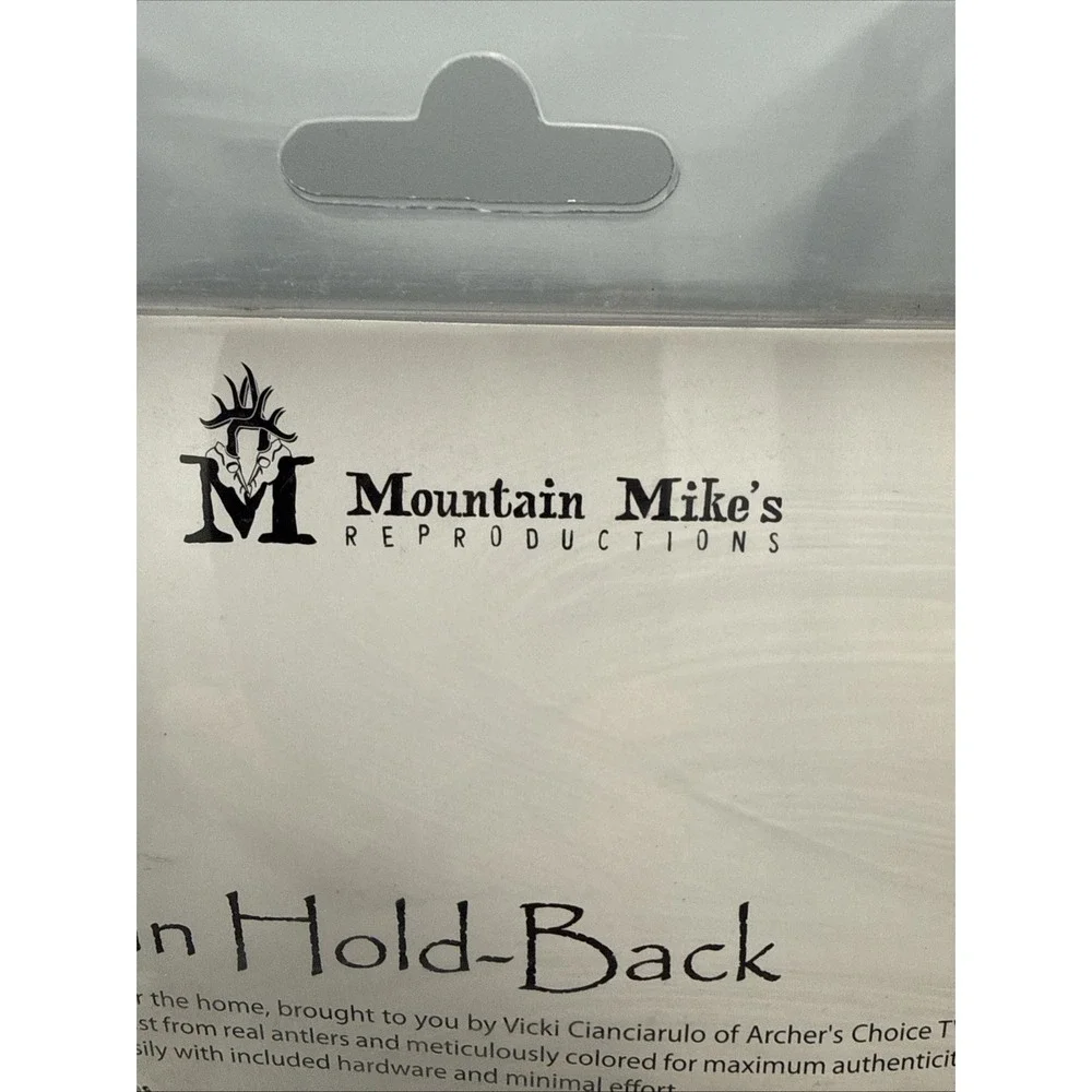 Faux Antler Curtain Tiebacks (Set of 2)-Rustic Lodge & Cabin Decor Mountain Mike